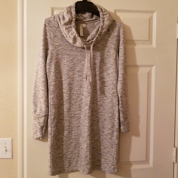 Green Tea Dresses & Skirts - Green Tea Oversized neck sweater dress super soft
